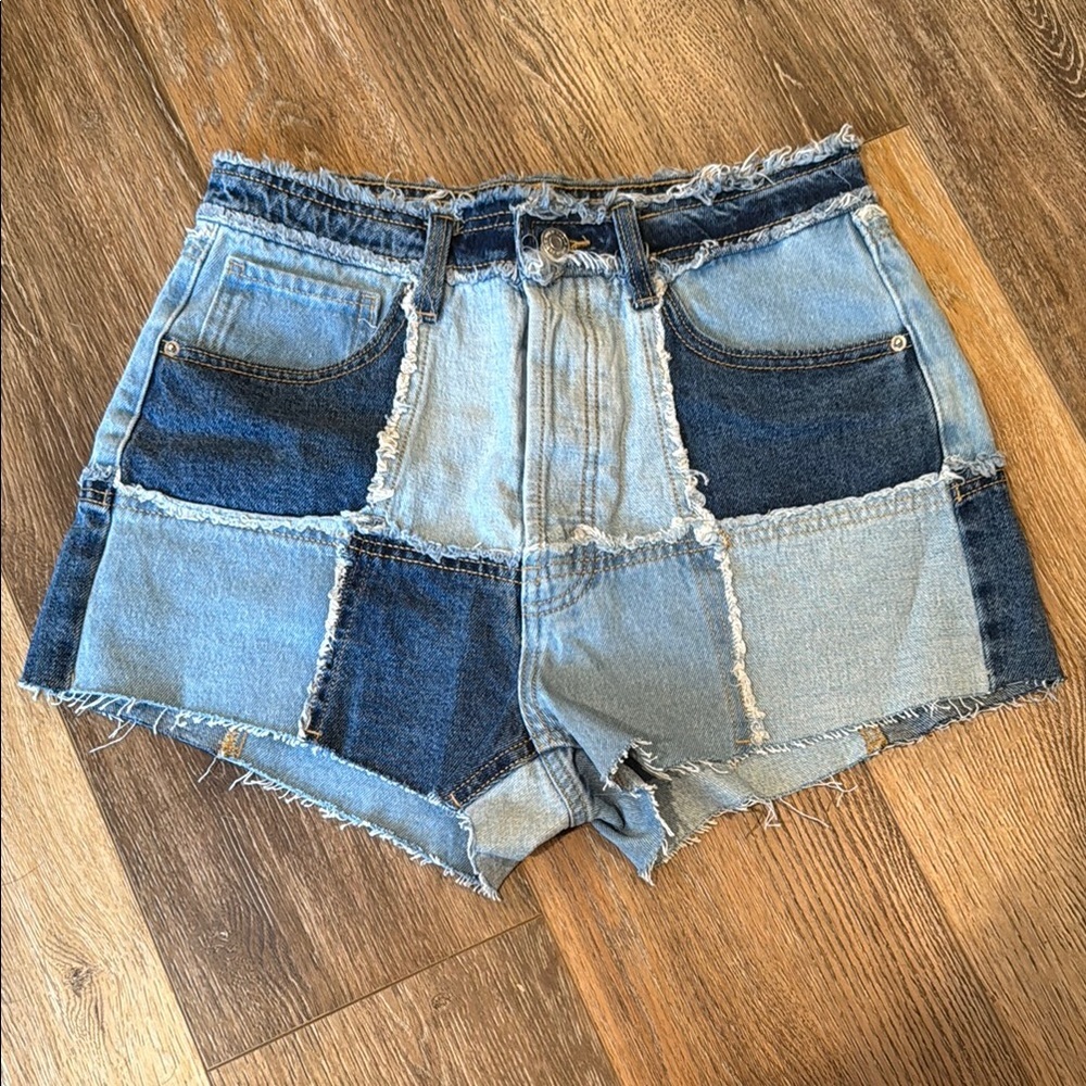 Patchwork Denim Women's Shorts Wild Fable Size 4